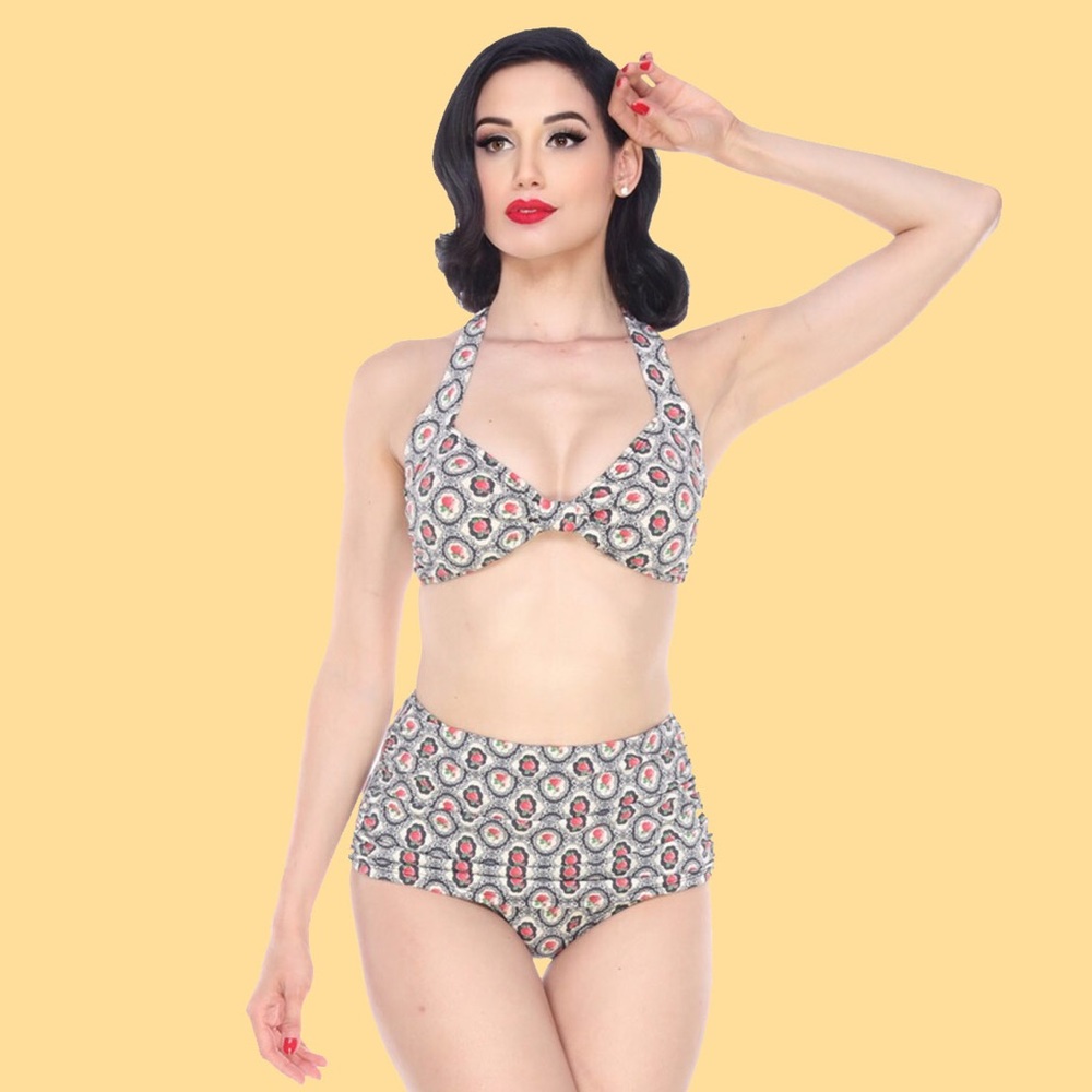 🌺New! Esther Williams Cameo Rose Bikini Set